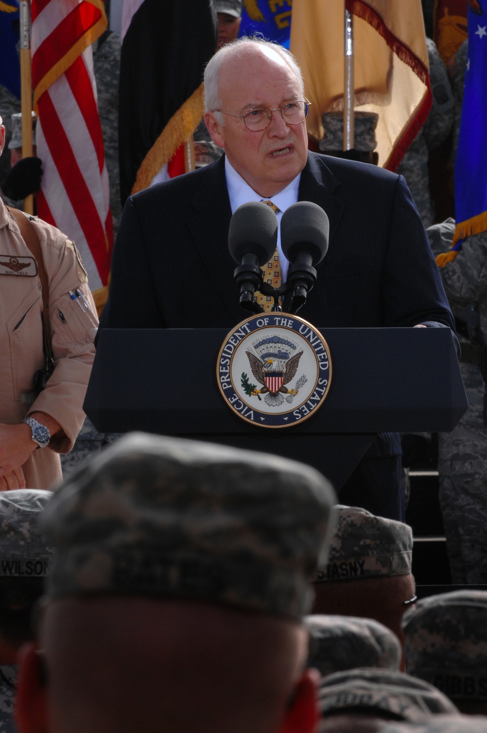 Vice President Cheney Visits Troops and Dignitaries in Iraq