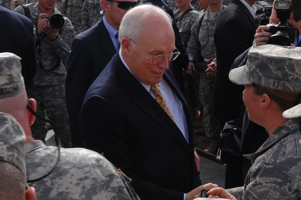 Vice President Cheney Visits Troops and Dignitaries in Iraq