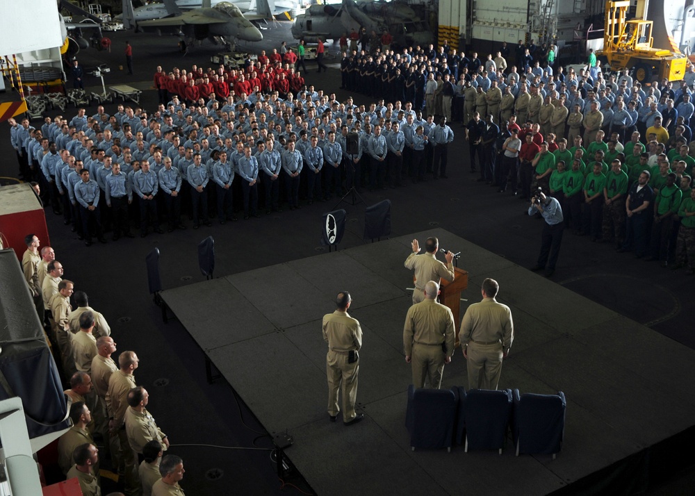 Operations aboard USS Abraham Lincoln