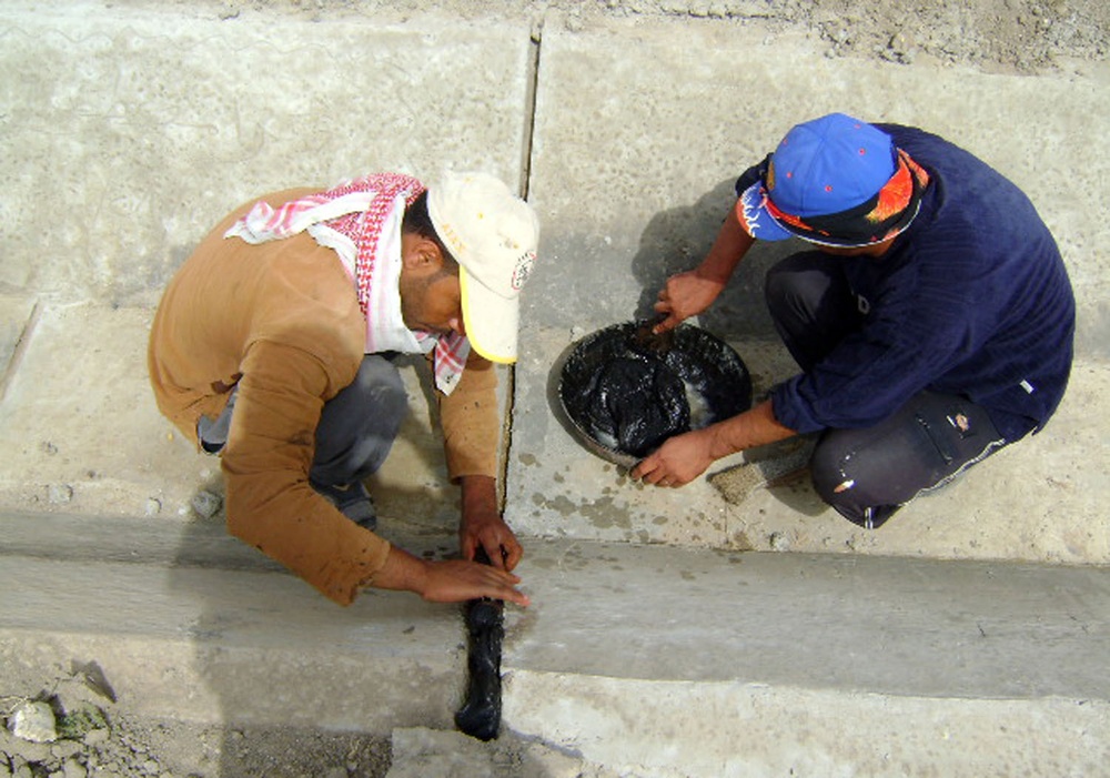 Rebuilt irrigation canals flow fresh water to Taji farms