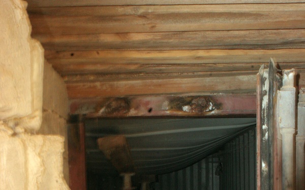 Marines prepares to destroy a bunk