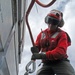 USS Nimitz offloads munitions while underway