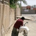 Handing out food in Fallujah
