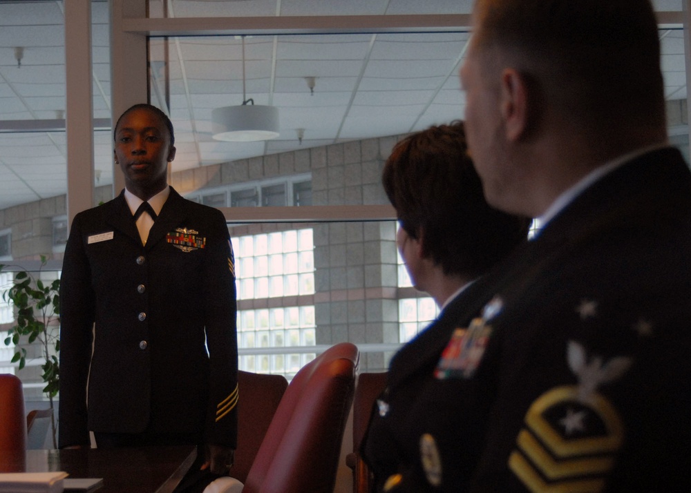 Sailor recites creed for Sailor of the Year competition