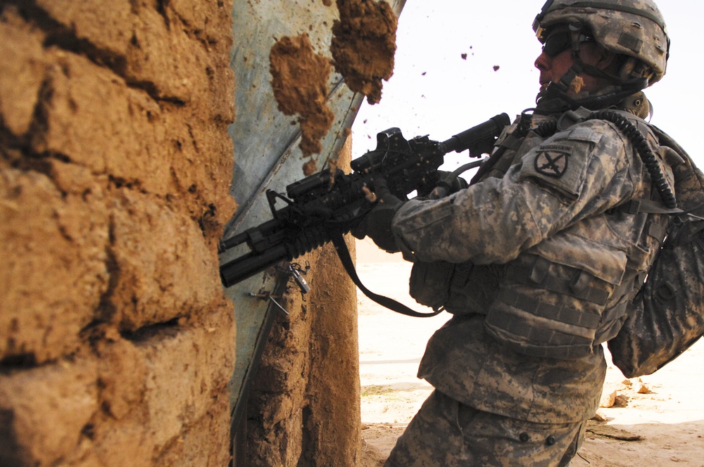 Searching for insurgents in Upper Dugmut
