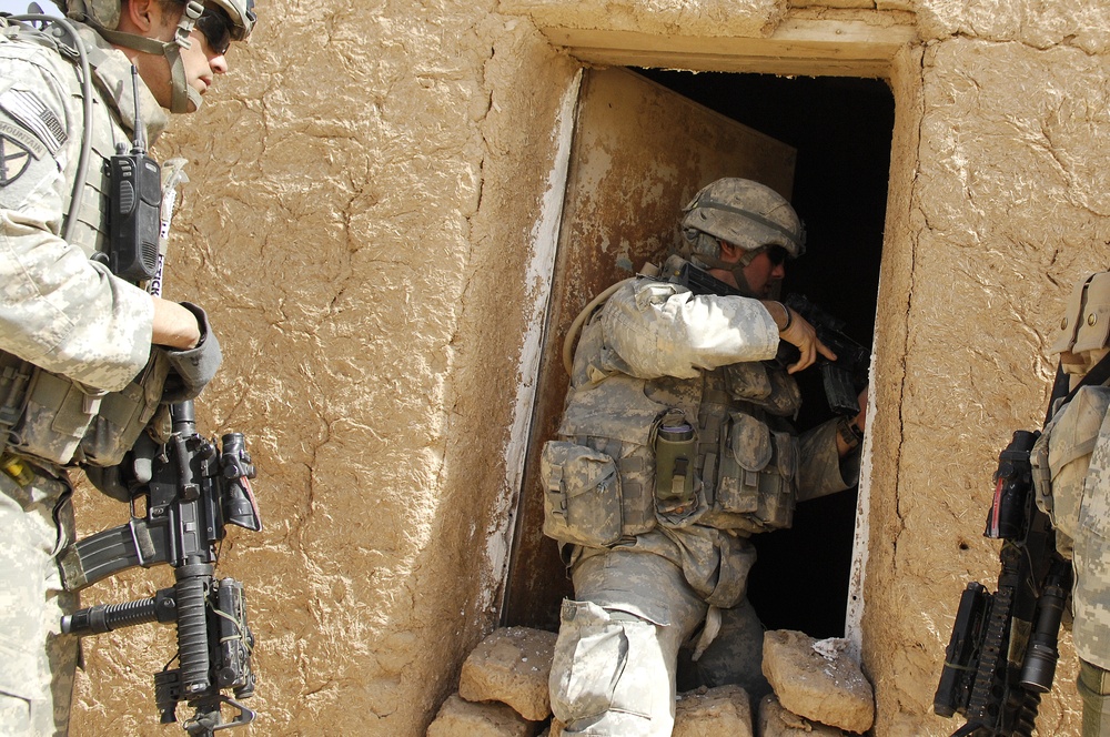 Searching for insurgents in Upper Dugmut