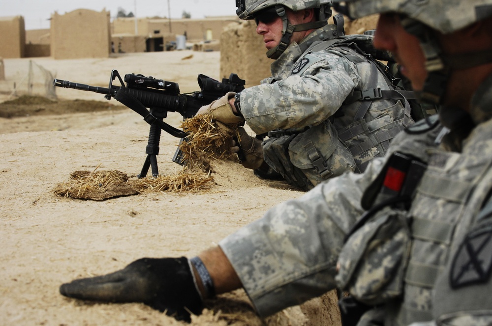 Searching for insurgents in Upper Dugmut