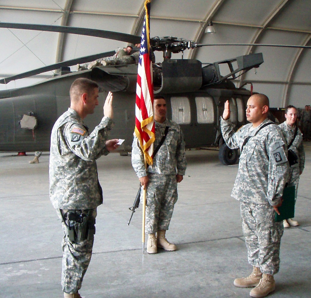 12th CAB becomes first USARUER unit to meet re-up requirements - Hundreds of TF XII Soldiers still expected to take oath