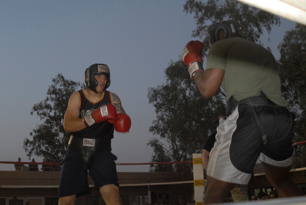 Seabees From NMCB 17 Deliver a 'knockout' Performance at Saturday Night Fights