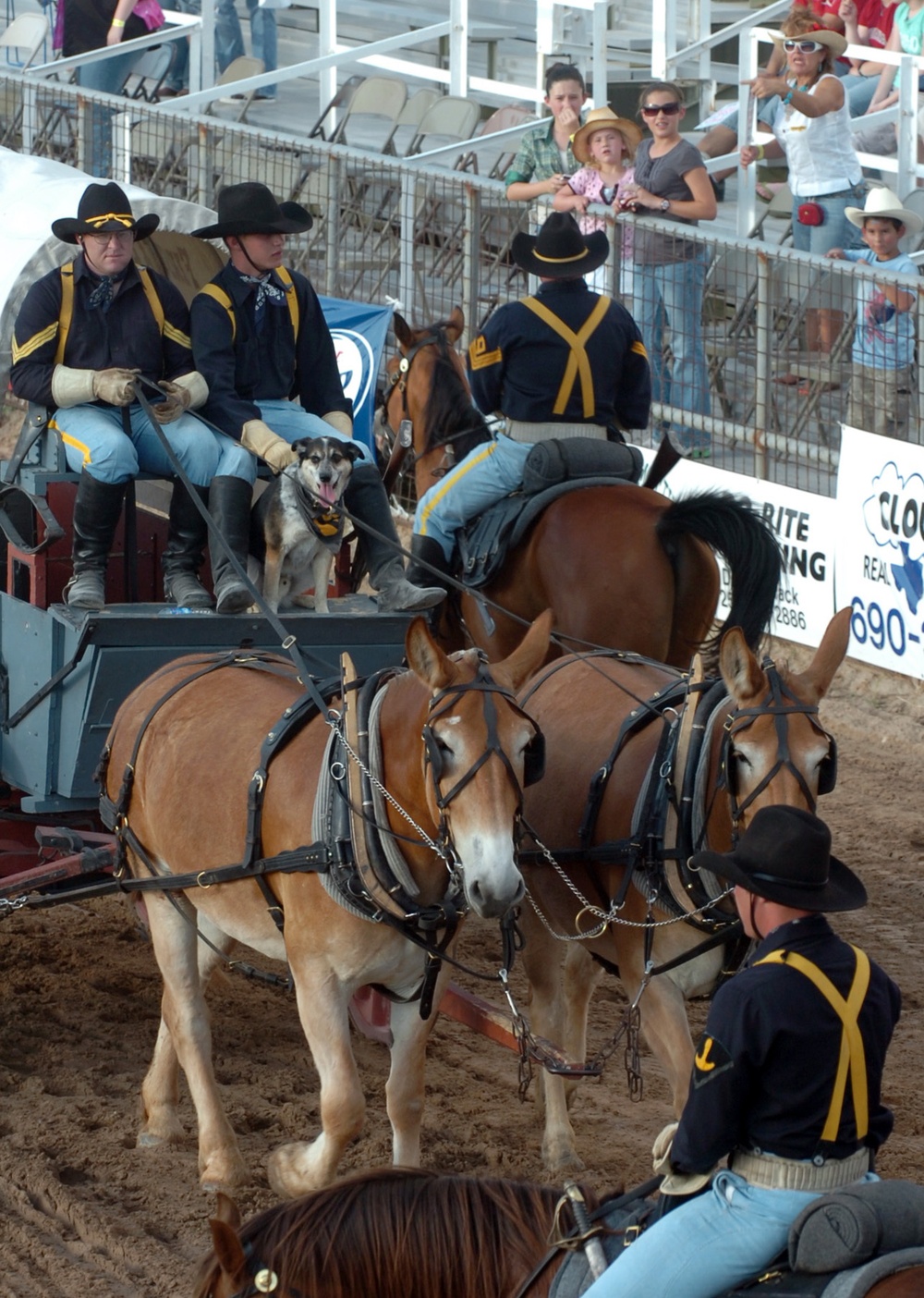 Horse Cavalry Detachment Shoots, Rides the Old-school Way During Pre-show