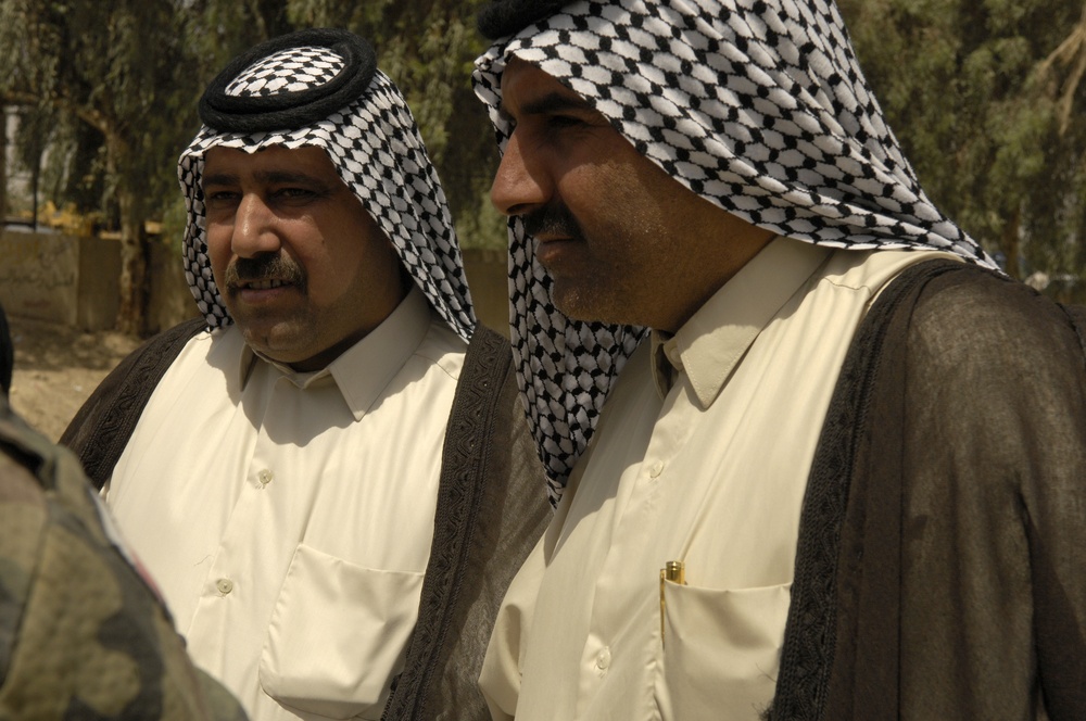 Civilian Military Cooperation team meets with local sheiks