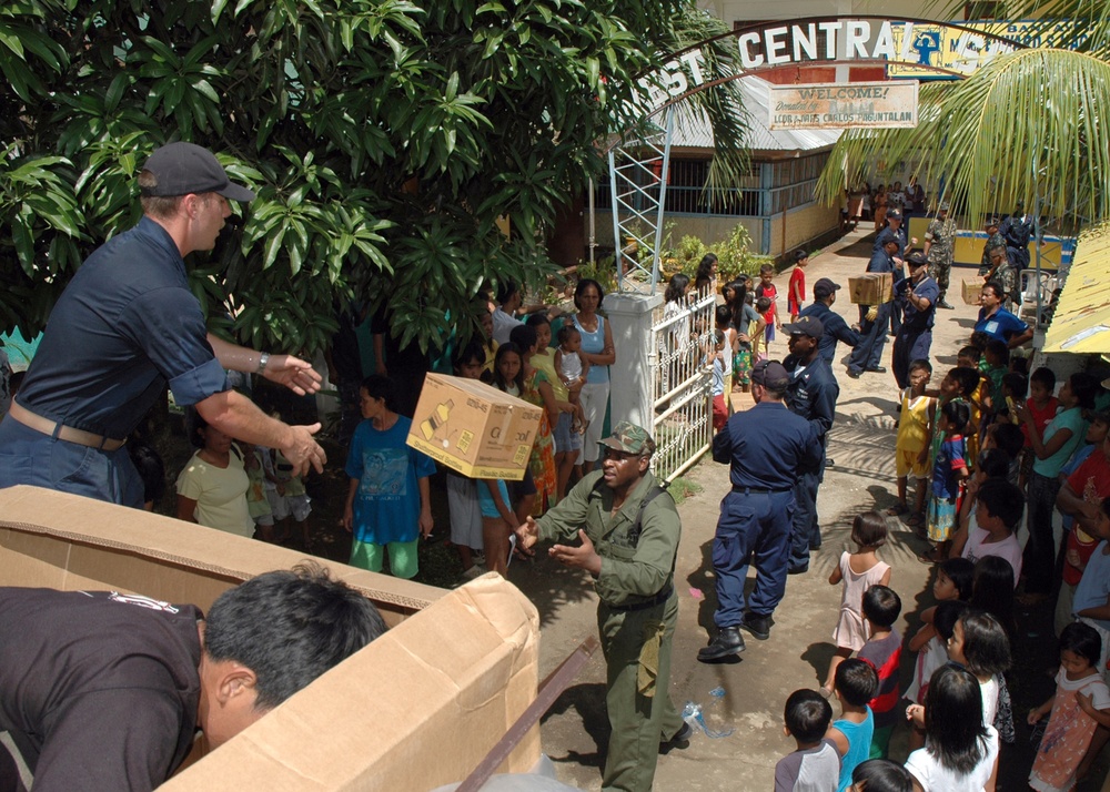 Community Relations Project at school in the Philippines