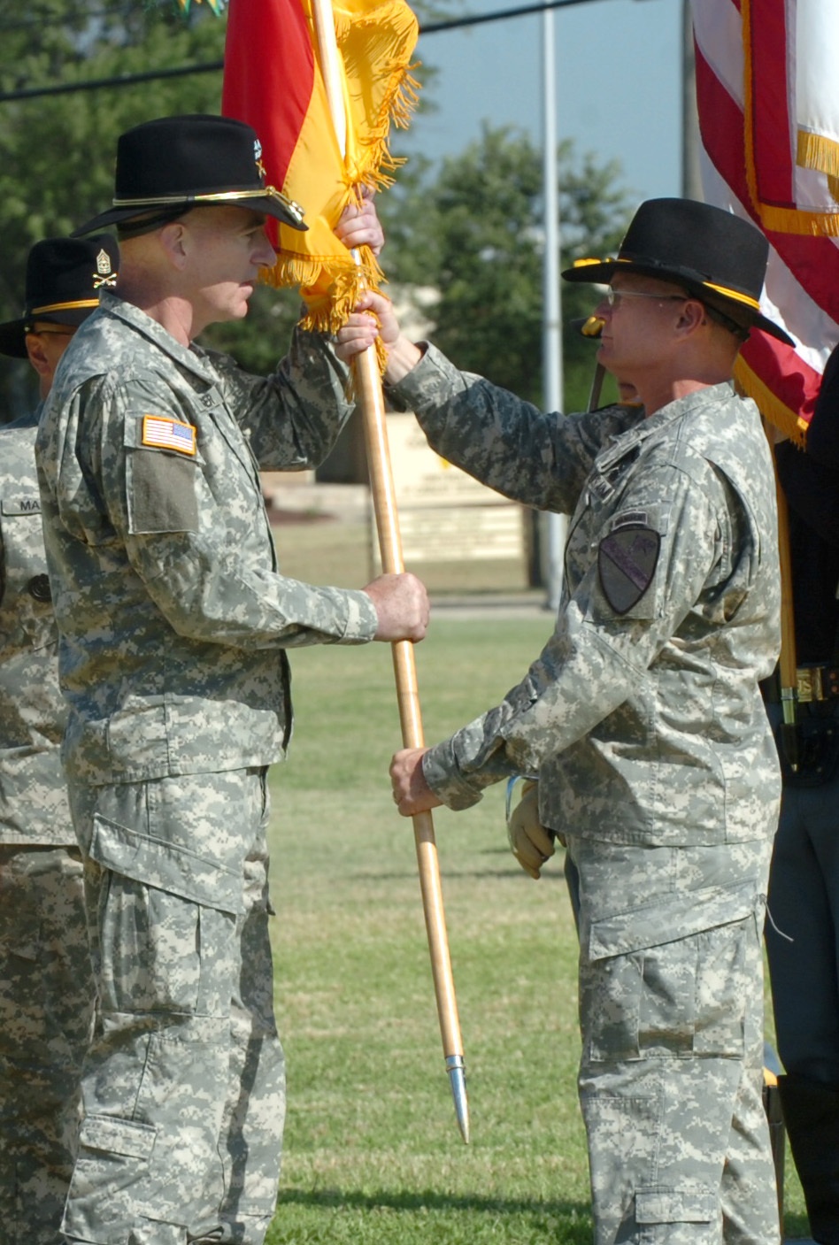 Malloy accepts responsibility as First Team's command sergeant major