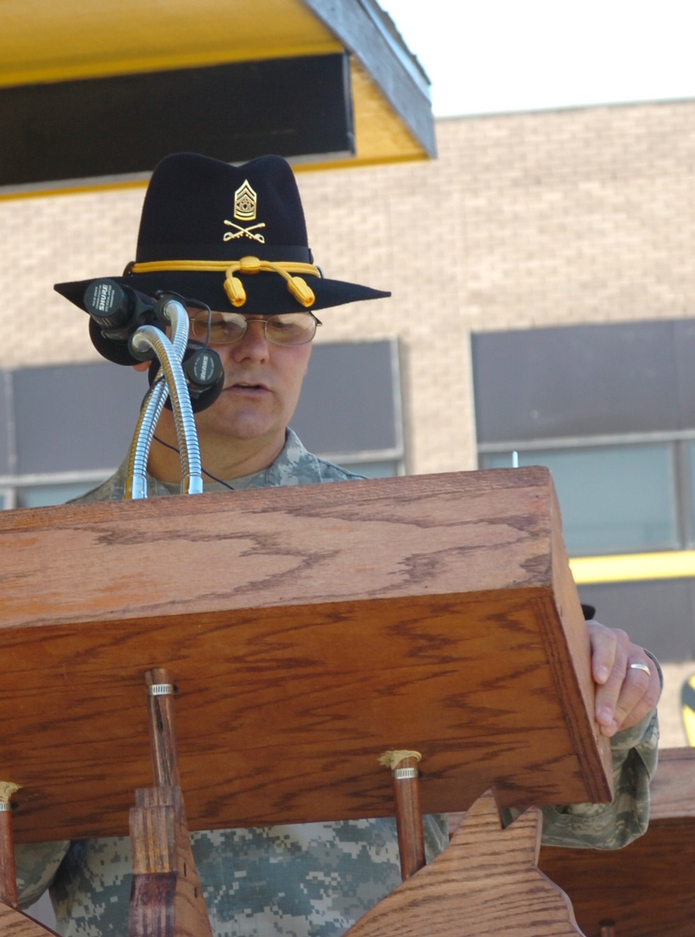 Malloy accepts responsibility as First Team's command sergeant major