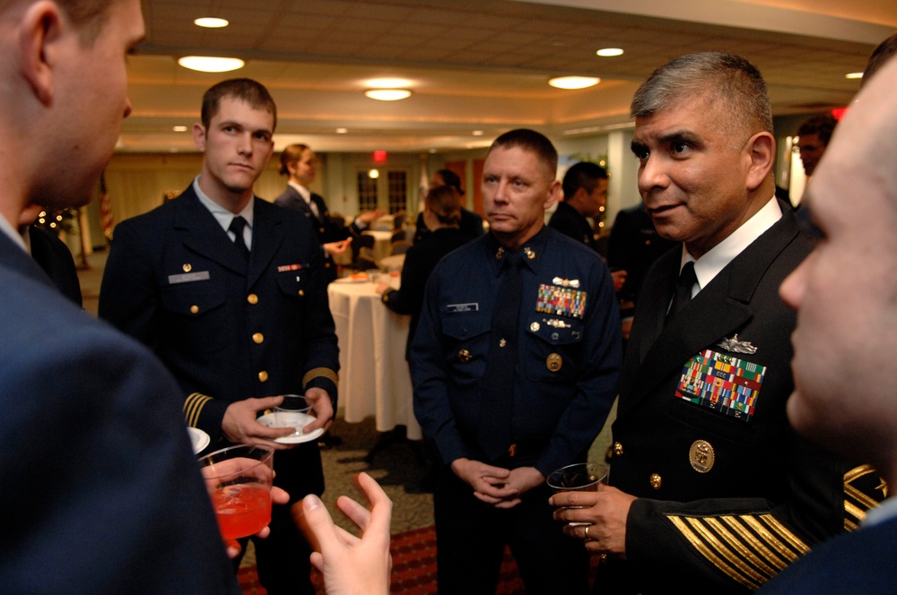 Top Navy, Coast Guard enlisted hold leadership lecture