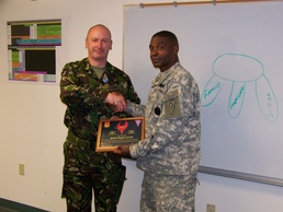 174th ADA Brigade Hosts British Army officer