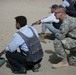 Marksmanship practice with Iraqi police