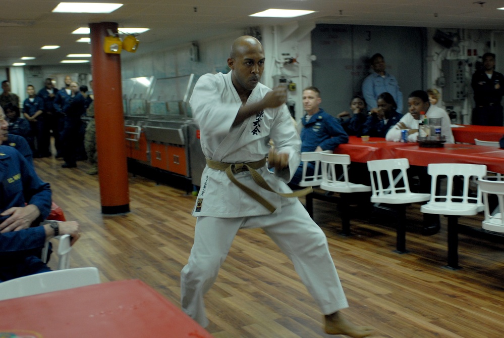 Karate aboard USS Essex