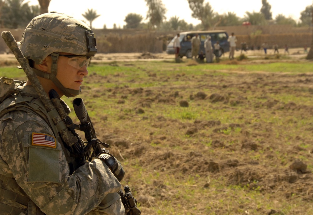 Patrolling  the streets of Baghdad