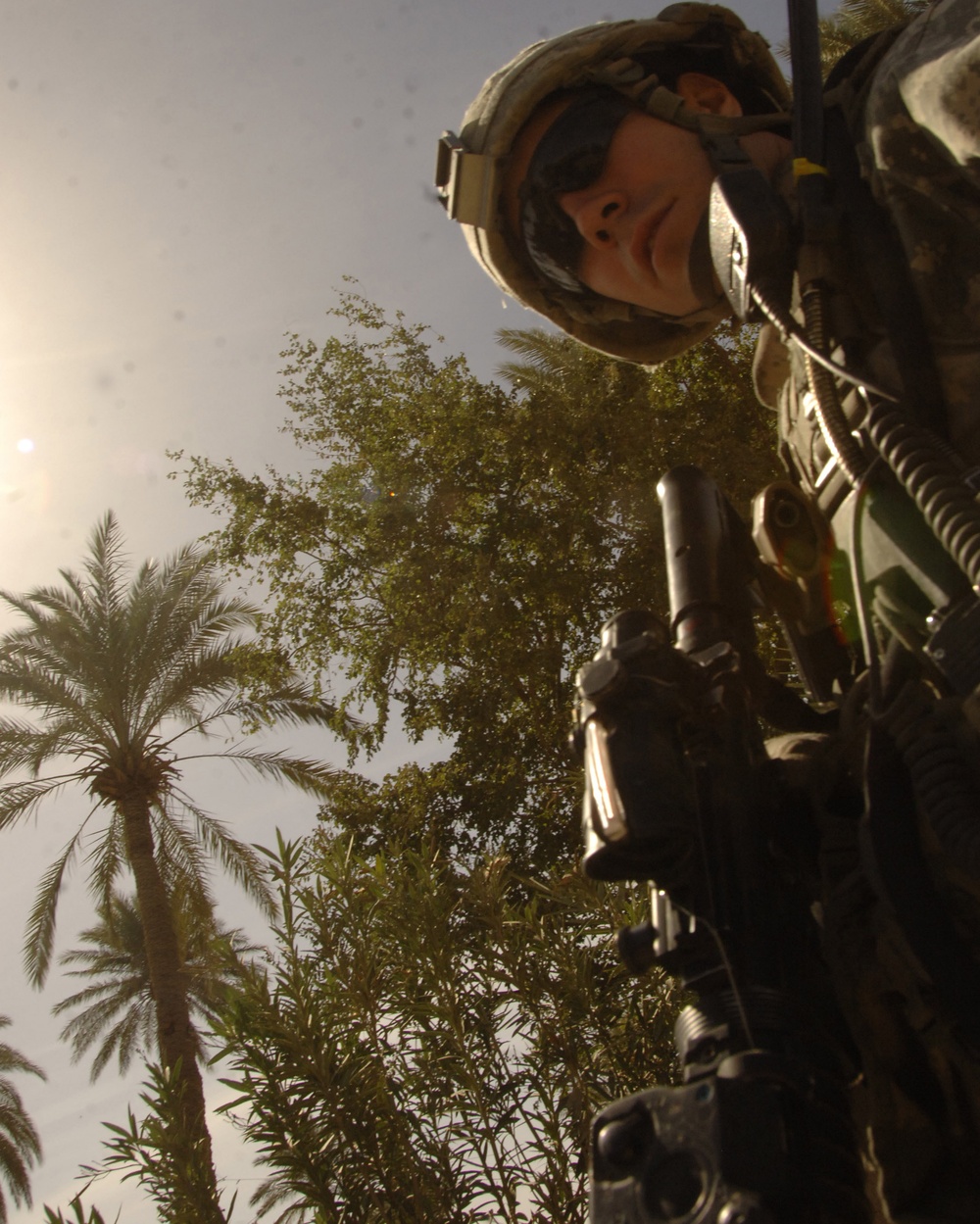Patrolling  the streets of Baghdad