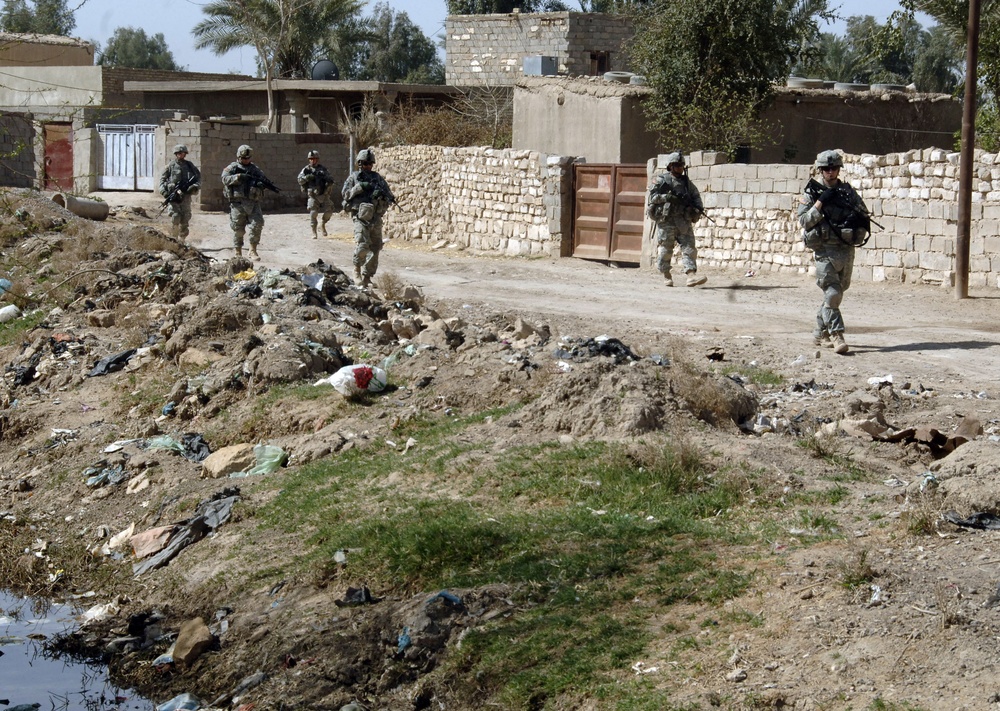 Patrolling  the streets of Baghdad