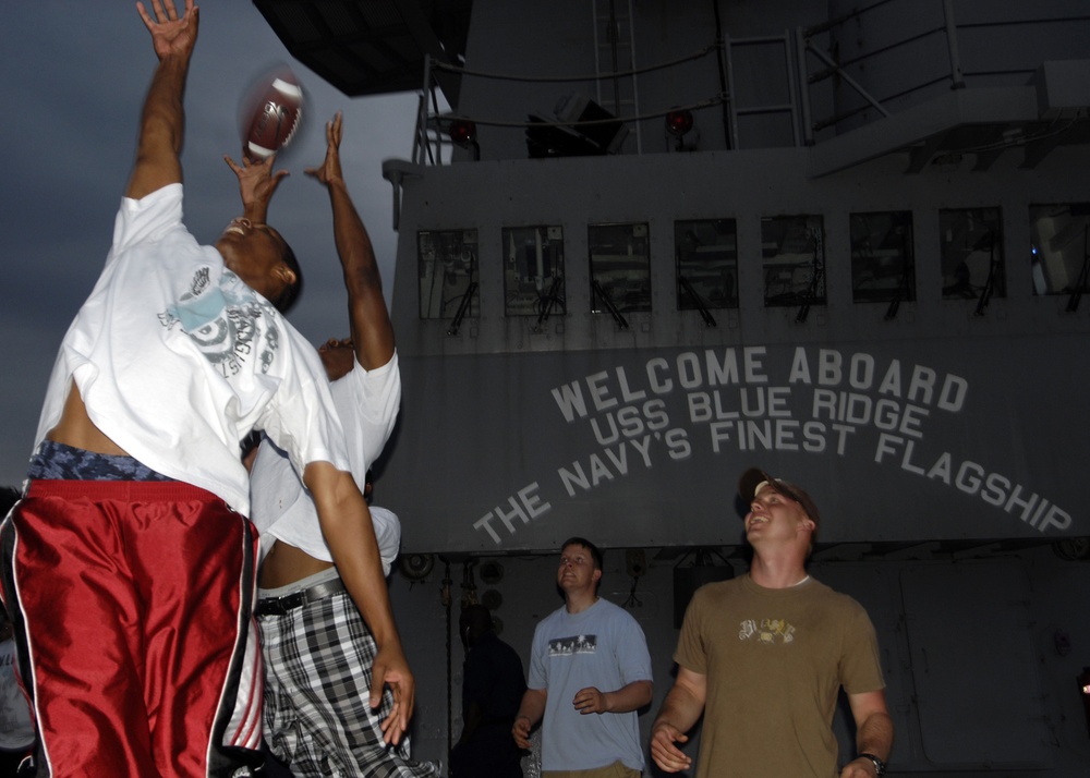 Spring Swing on USS Blue Ridge