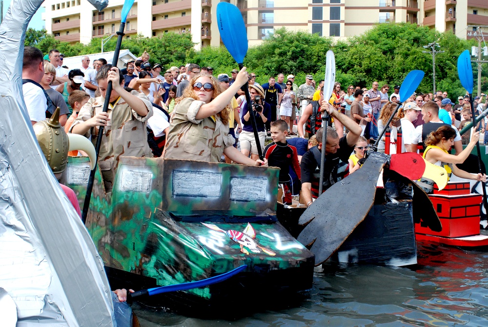 Cardboard Box Boat Regatta