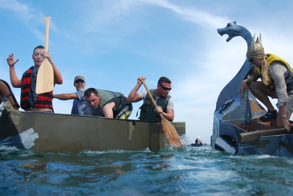 Cardboard Box Boat Regatta