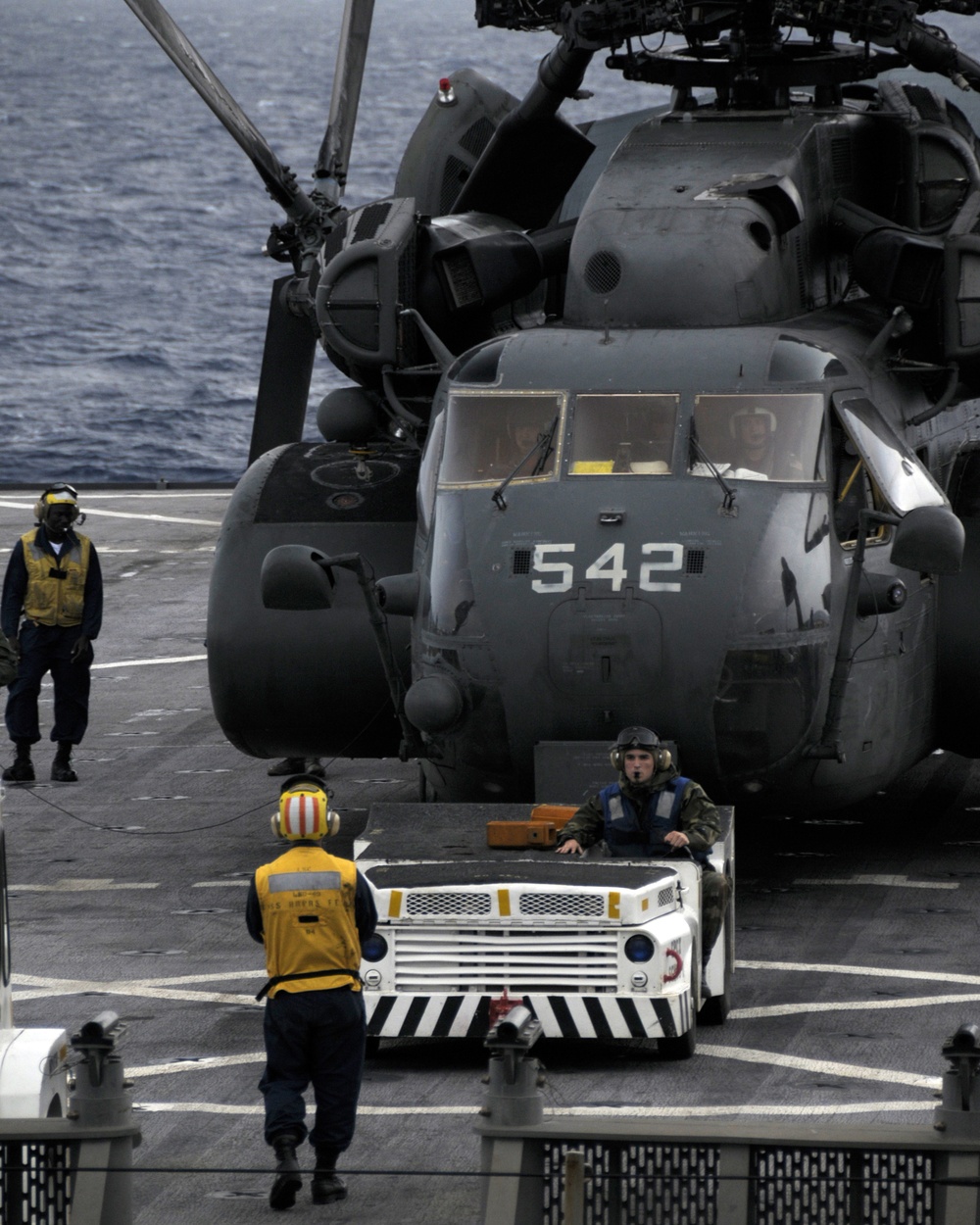 Sea Dragon helicopters on the flight deck