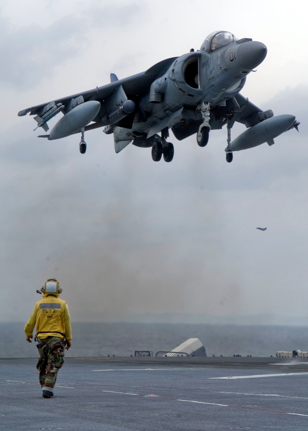 Harrier on USS Essex