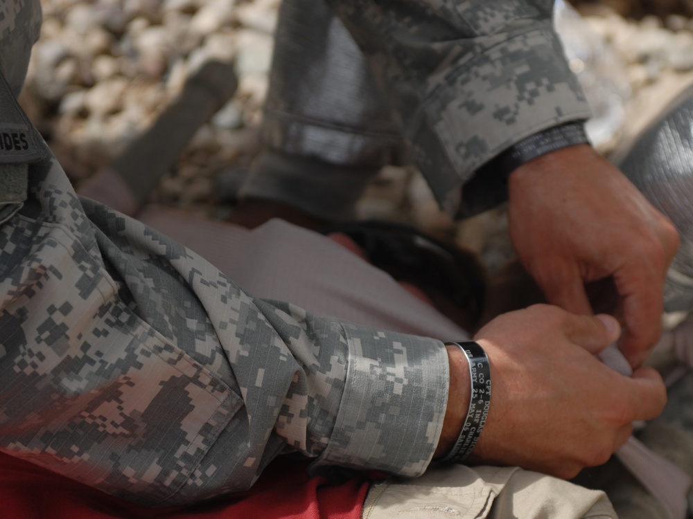 Mass casualty exercises at FOB Marez