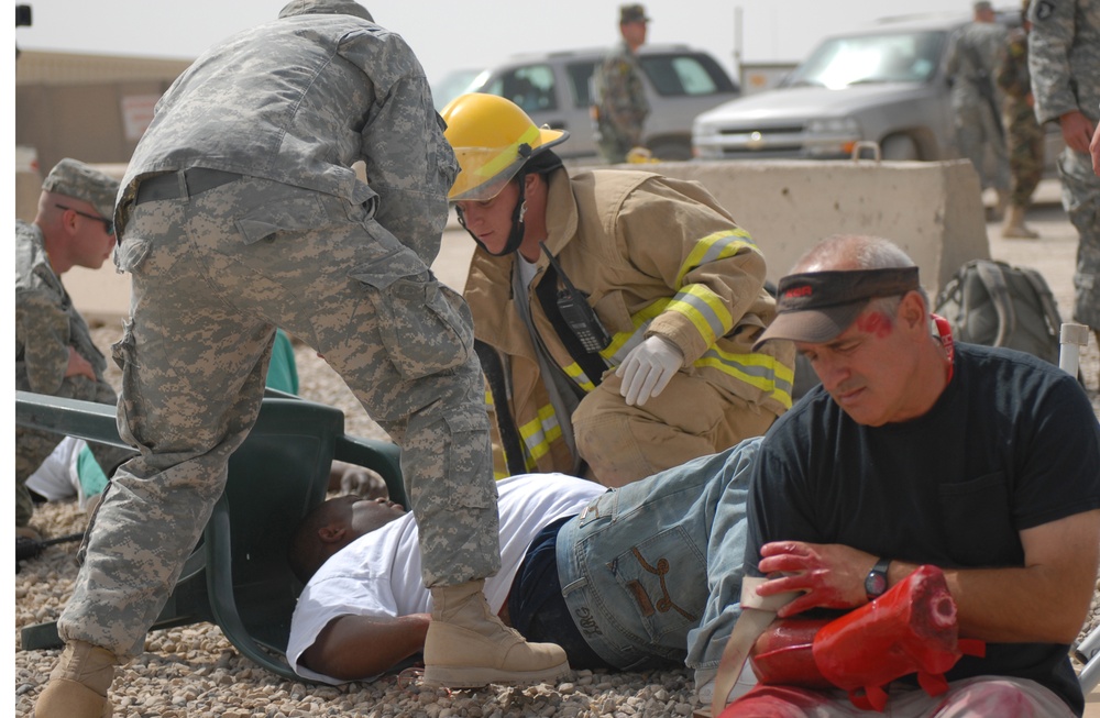 Mass Casualty Exercises at FOB Marez