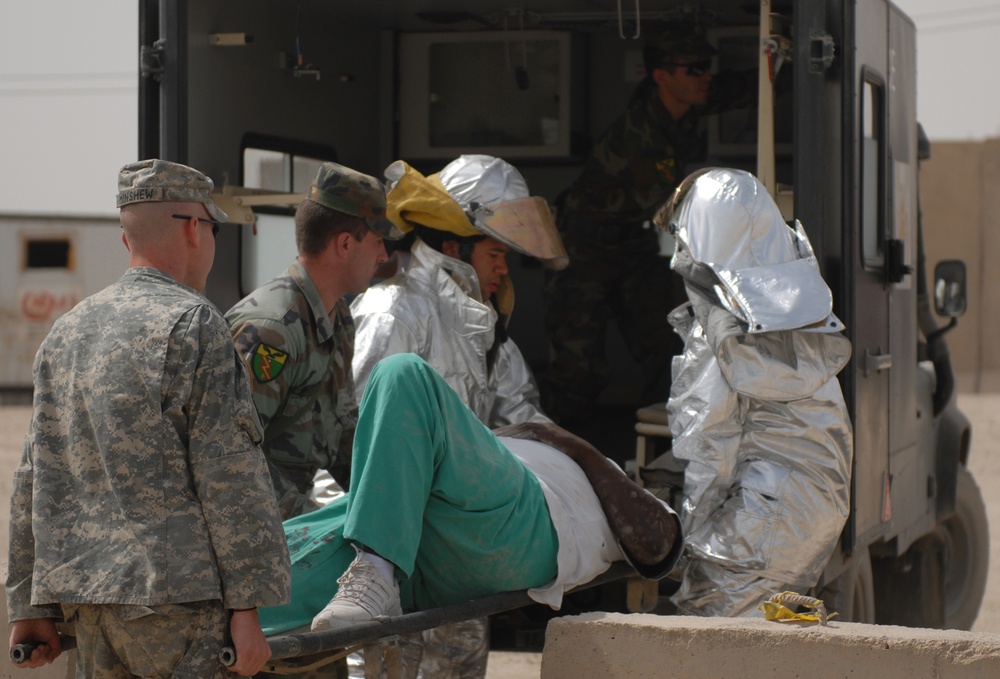 Mass Casualty Exercises at FOB Marez