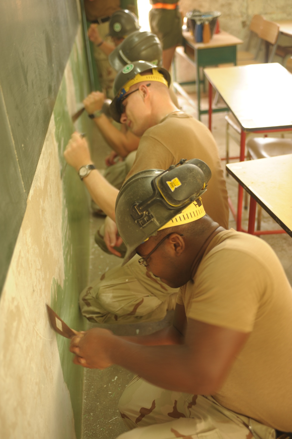 Seabees help rebuild Djiboutian school
