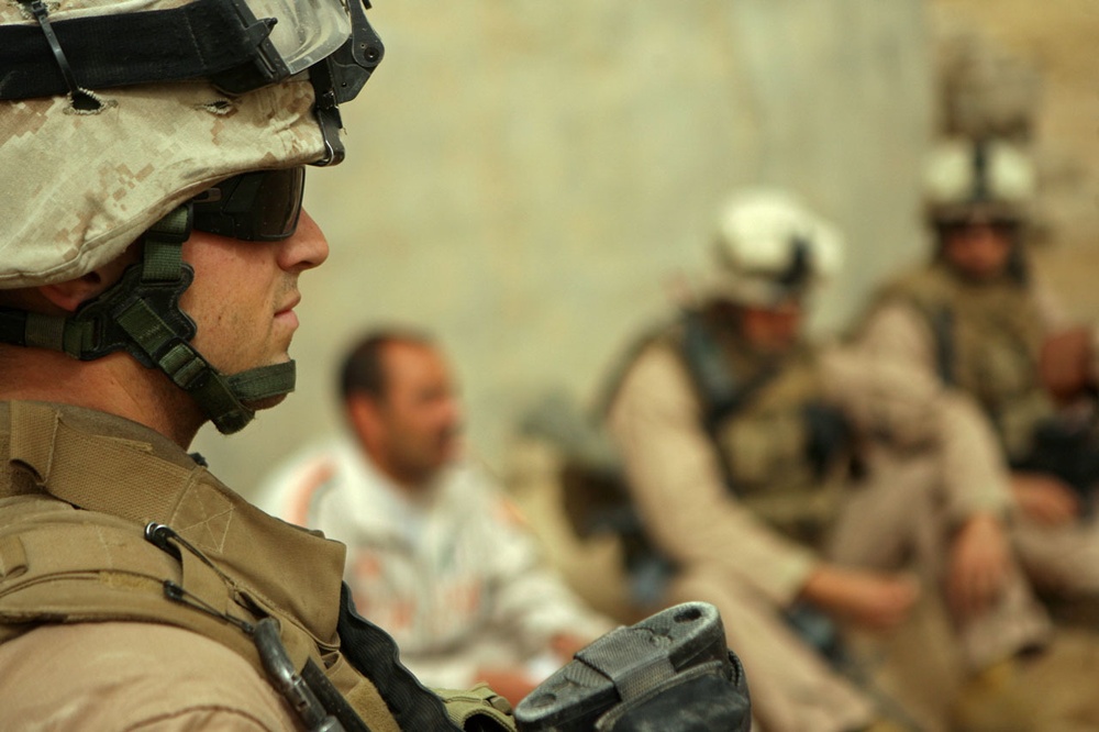 Lowered violence in Iraq gives hope to Marines, Iraqis