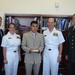 Vice Adm. Kevin Cosgriff meets with Kazakhstan Navy officials at the Ministry of Defense headquarters in Astana, Kazakhstan