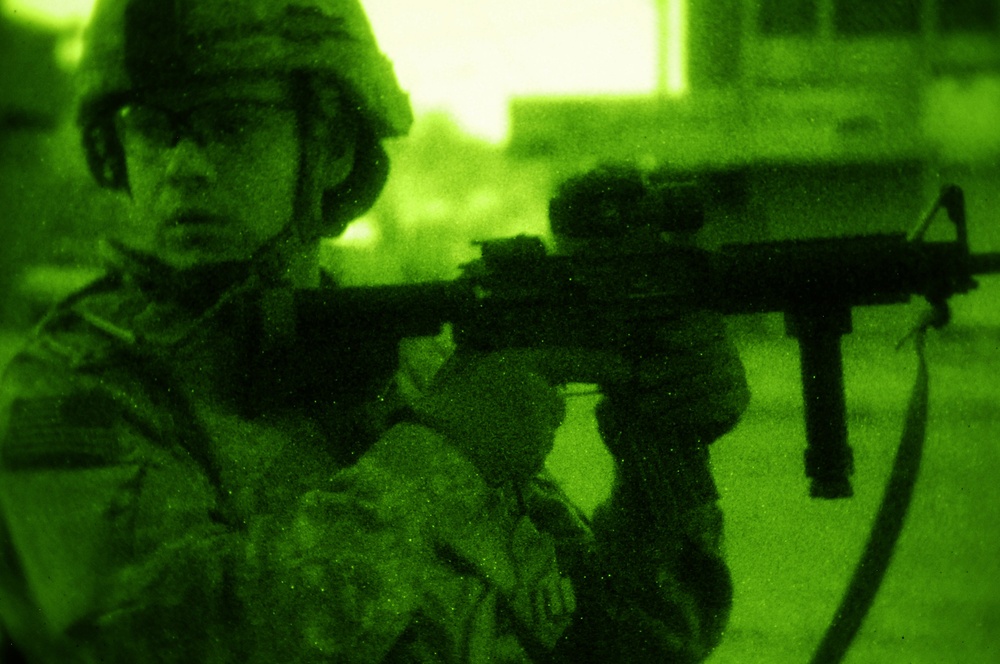 Sadr City Security by Night