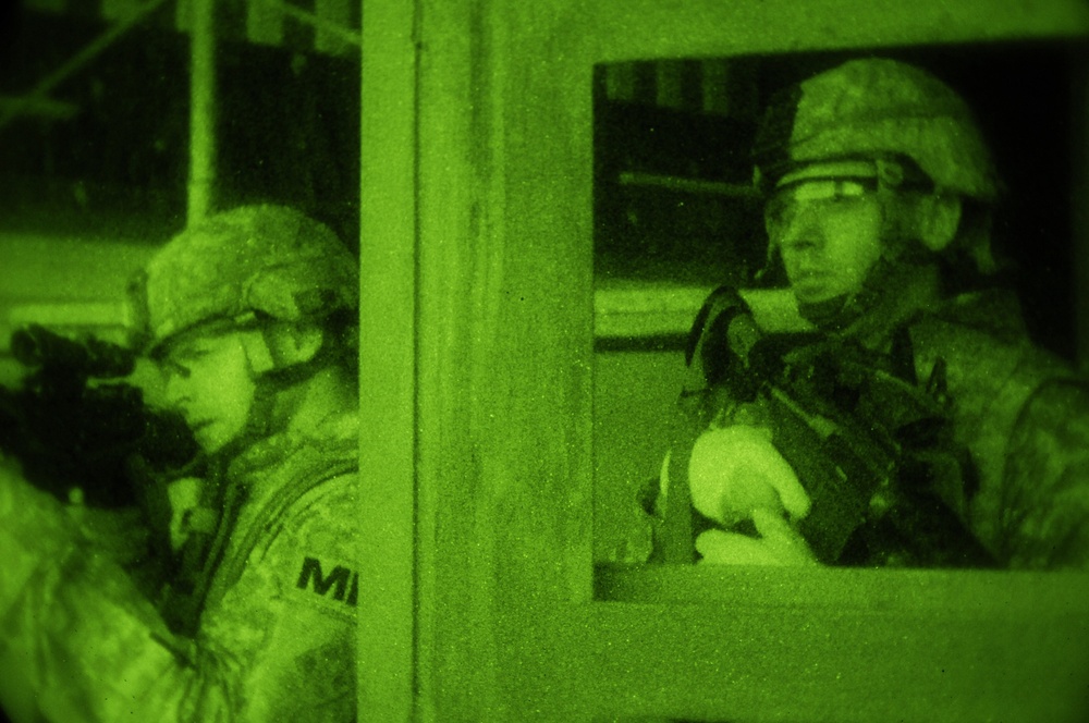 Sadr City Security by Night