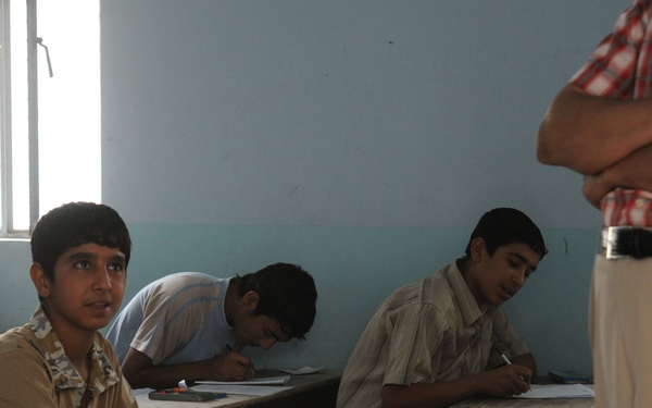 Iraqi School Boys Take Final Exams