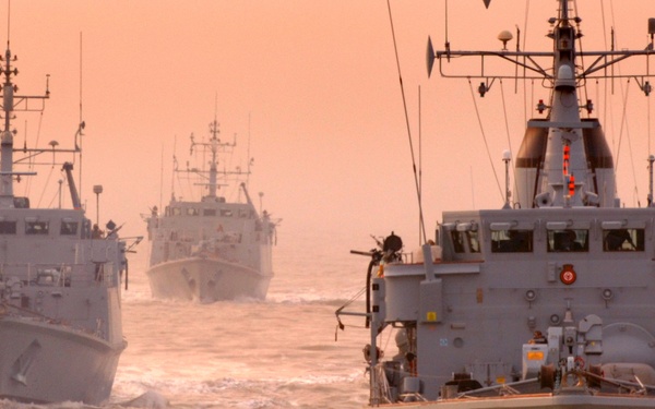 Coalition Forces Clear Mine Danger Area in Persian Gulf