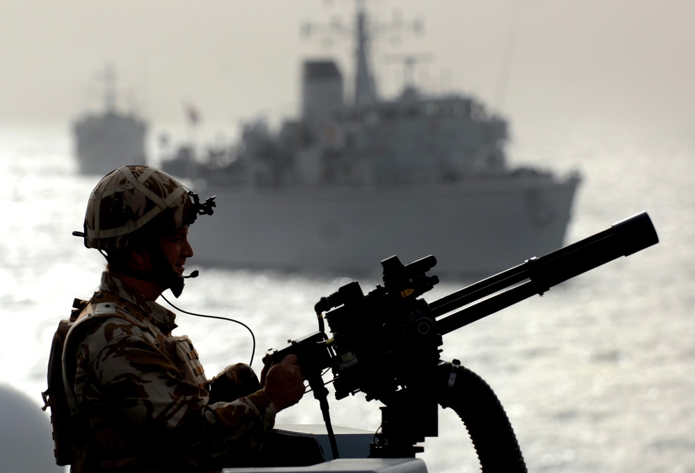 Coalition Forces Clear Mine Danger Area in Persian Gulf