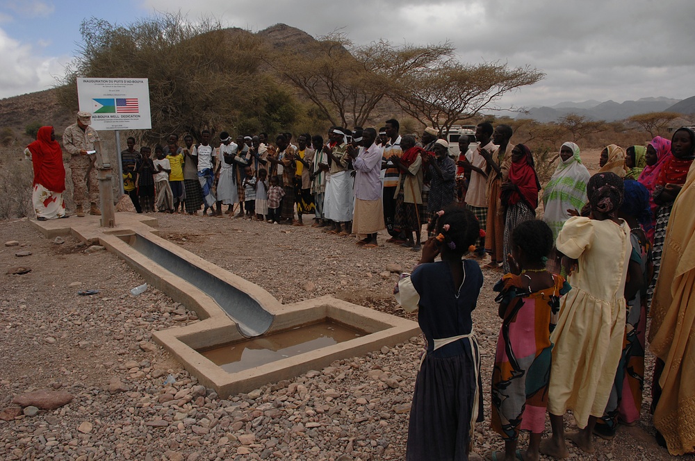 Well dedication ceremony in Ad Bouya