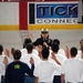 Swearing into the Navy at the Houston Aeros hockey game