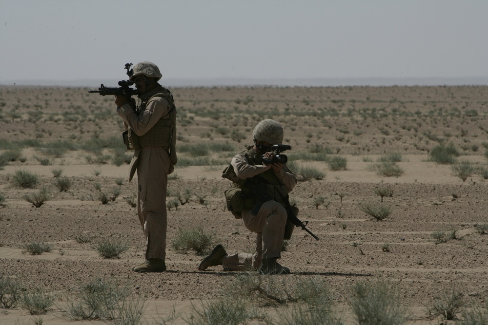 U.S. Marine Combat Videographer Takes a Shot