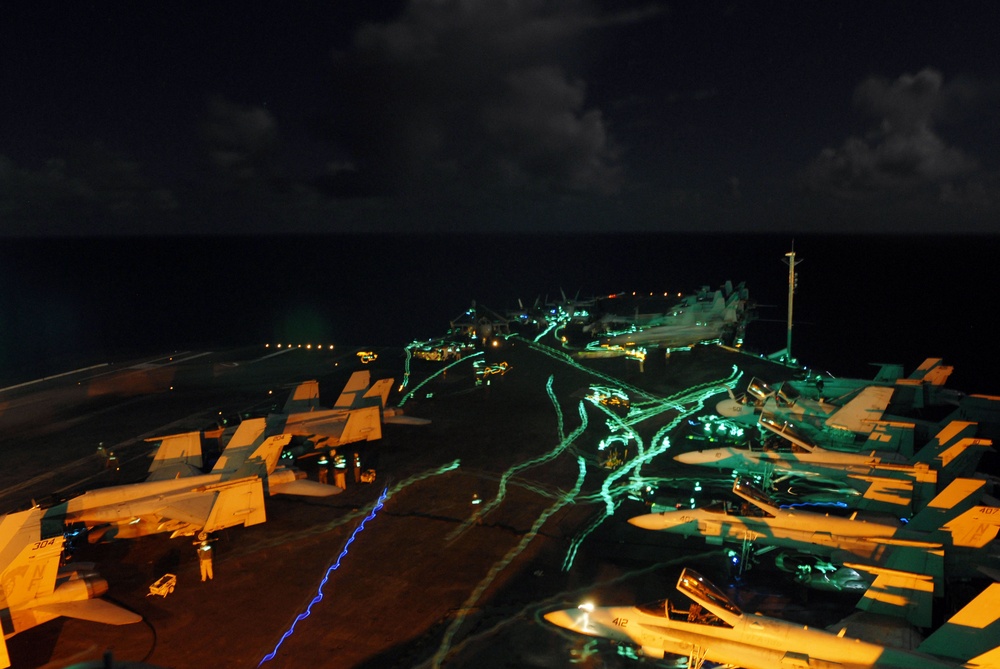 Operations aboard USS Kitty Hawk