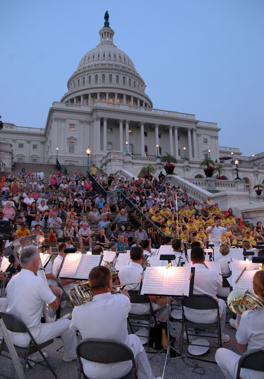 U.S. Navy Band performs regularly at Capitol, Navy Memorial