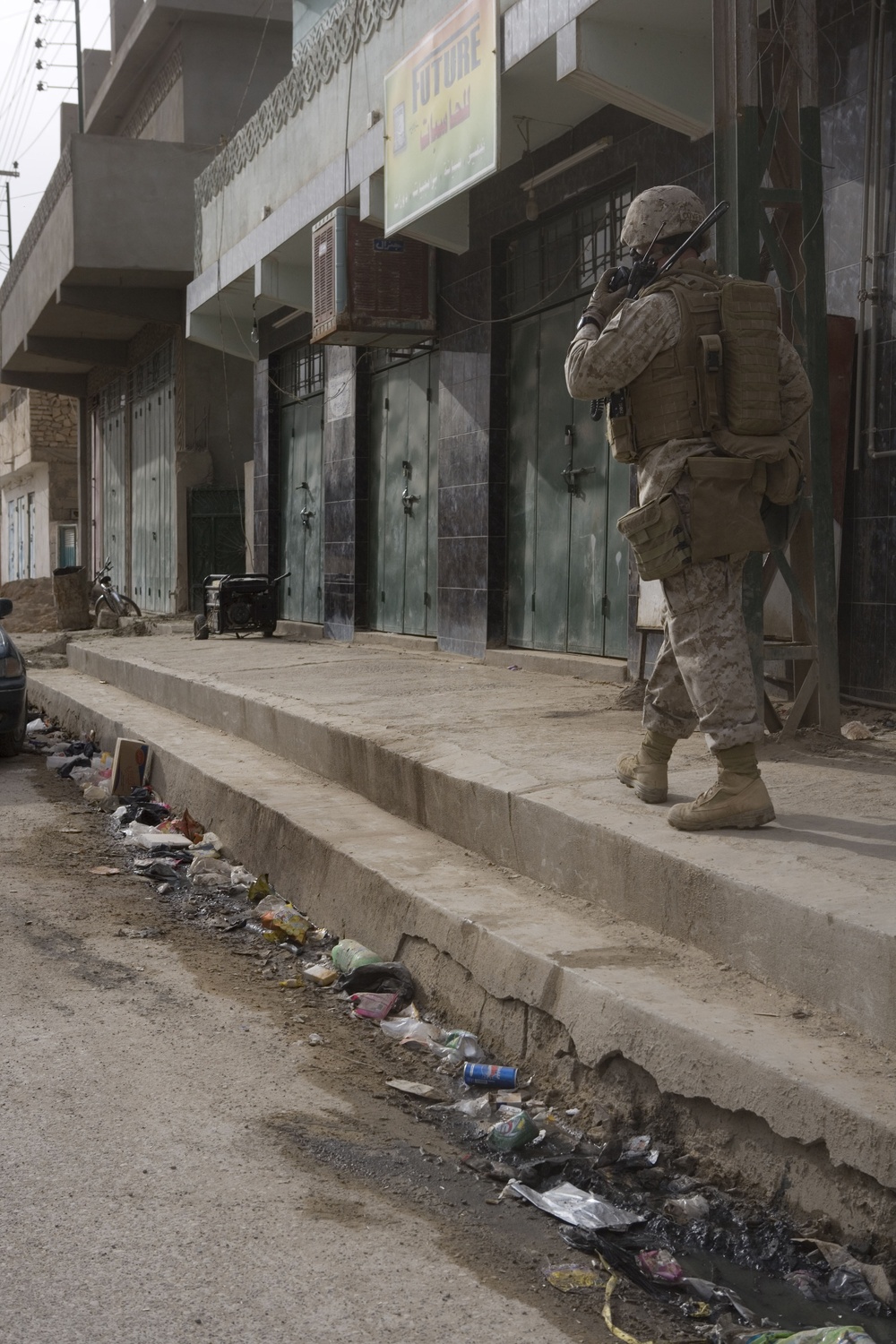 Routine patrol work in Hit