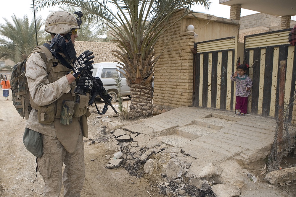 Routine patrol work in Hit