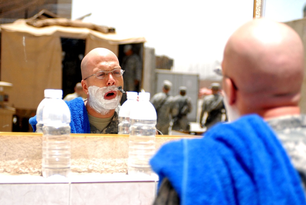 New Jersey native keeps a clean-shaven face in Iraq