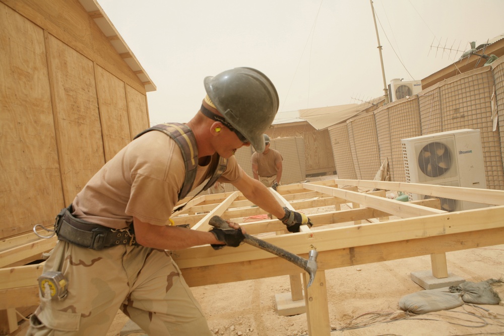 Tiger Team Seabees at work in Iraq